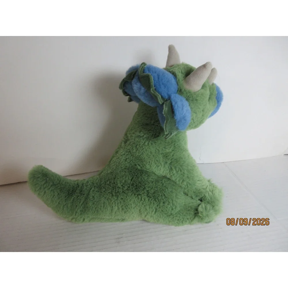 Douglas Cuddle Toy Green Triceratops Dinosaur Plush Stuffed Animal 4607 2023